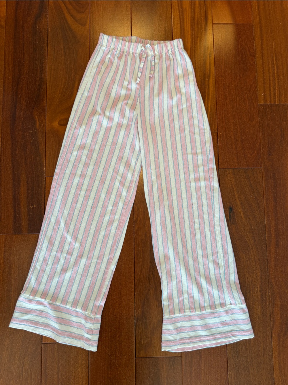 Zara Kids Pink and White Striped Lounge Pants